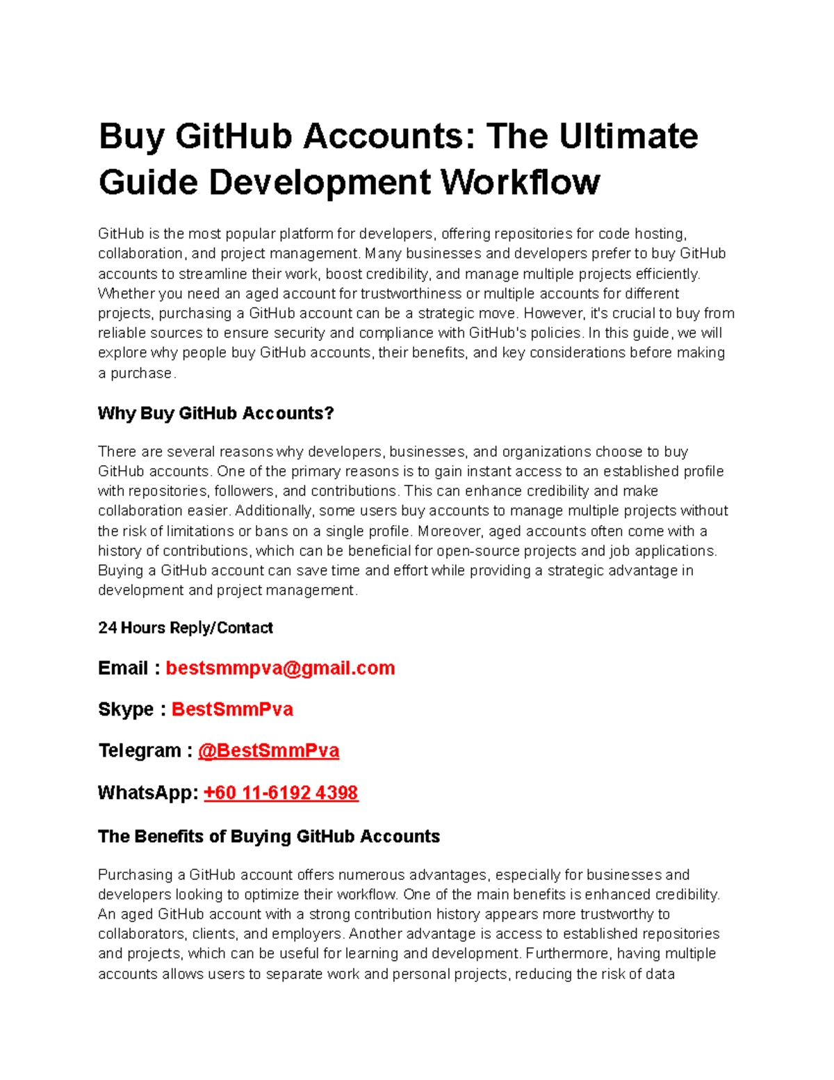 Buy Git Hub Accounts The Ultimate Guide Development Workflow - Buy ...