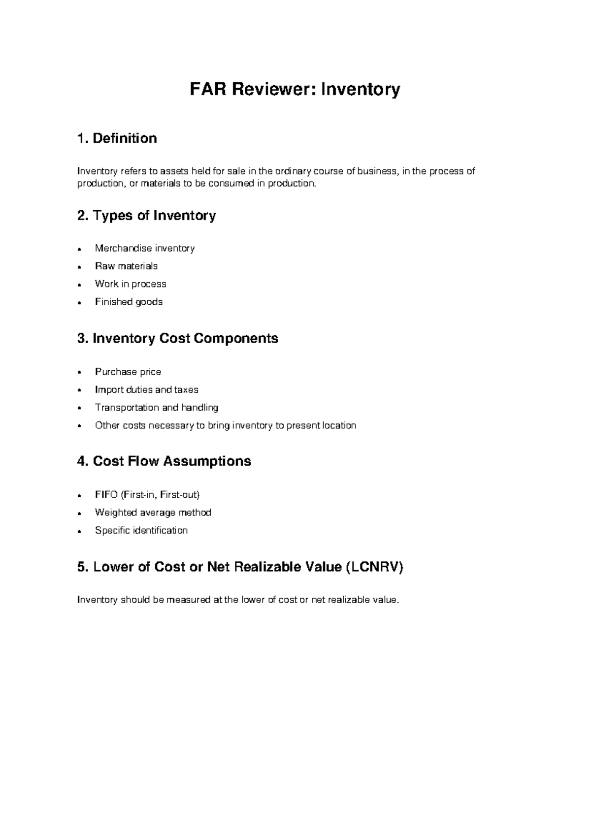 FAR Inventory Reviewer - FAR Reviewer: Inventory 1. Definition ...