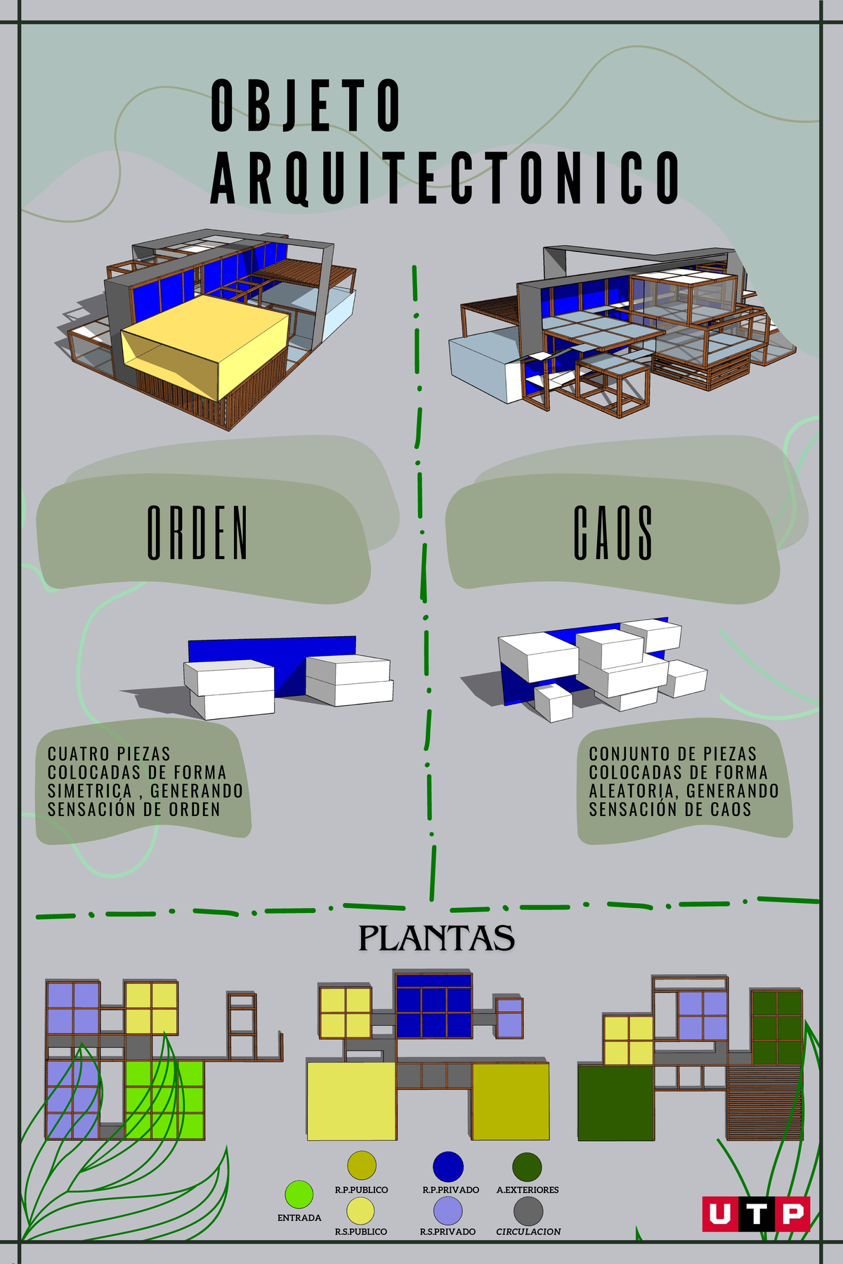 Tablero De Concepto De Diseño Arquitectónico