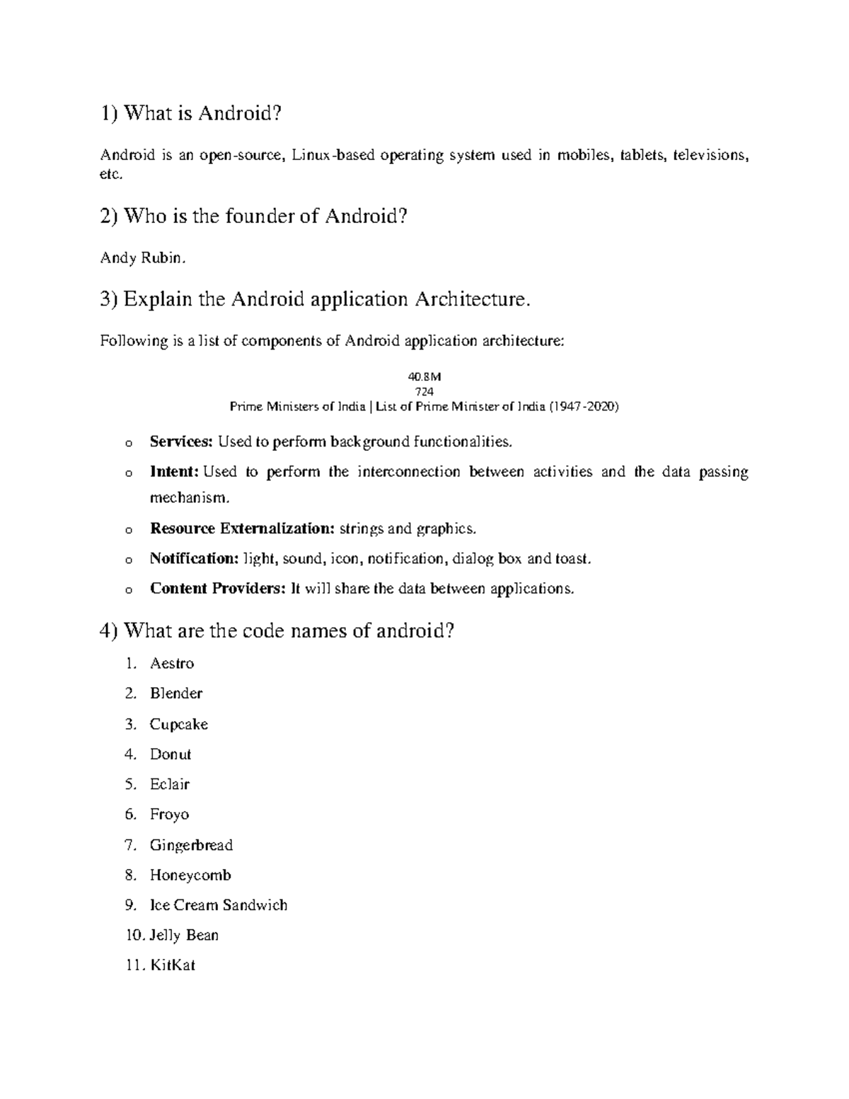MAD Oral Exam: Key Questions on Android Fundamentals - Studocu