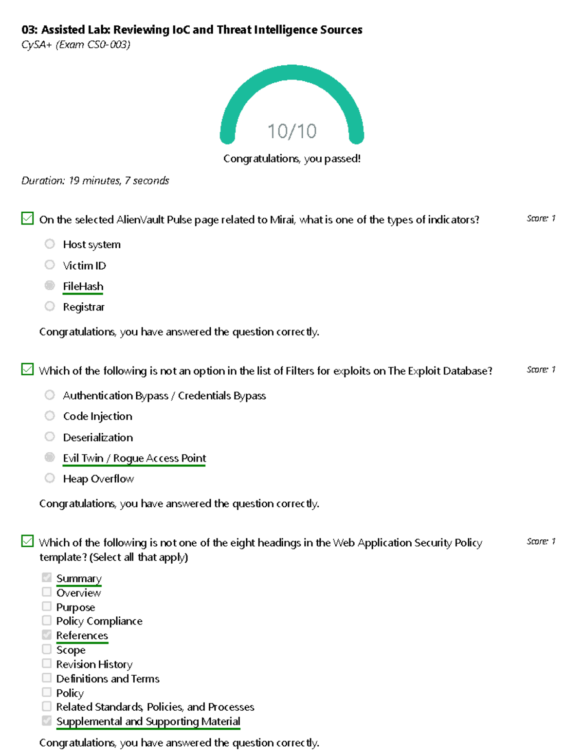 03: CYB600 Week 5 Lab: IoC Review & Threat Intelligence Insights - Studocu