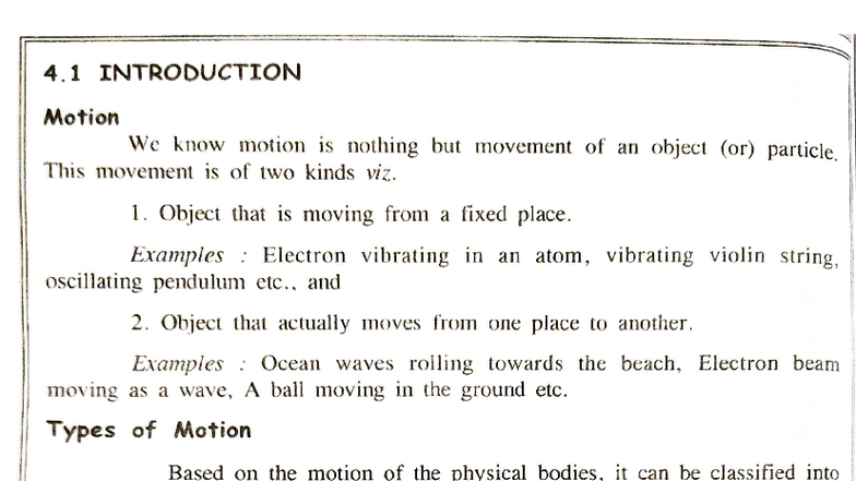 Unit 2 Material - Motion, Waves, and Simple Harmonic Motion - Studocu
