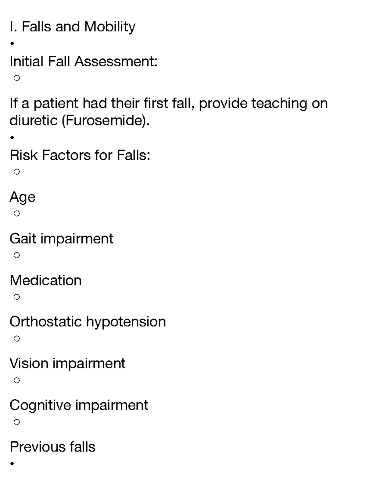 Chronic Aging Fall Risks: Assessment & Interventions for Mobility ...