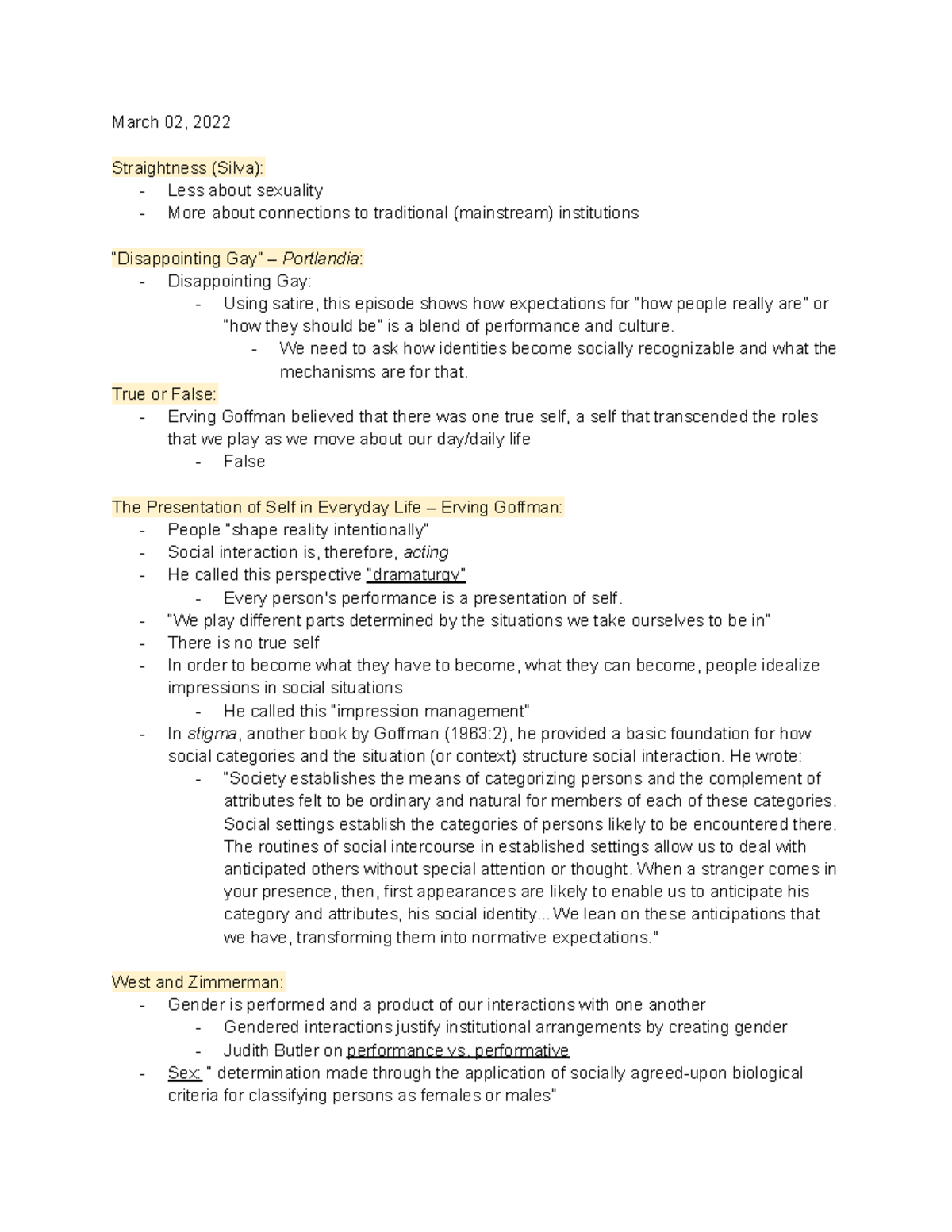 SOCI 201 Final Exam Notes: The Individual and Society - Race, Gender ...