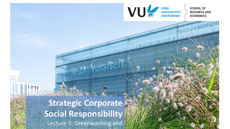 SCSR 2025 Lecture 5: Greenwashing & Corporate Irresponsibility ...