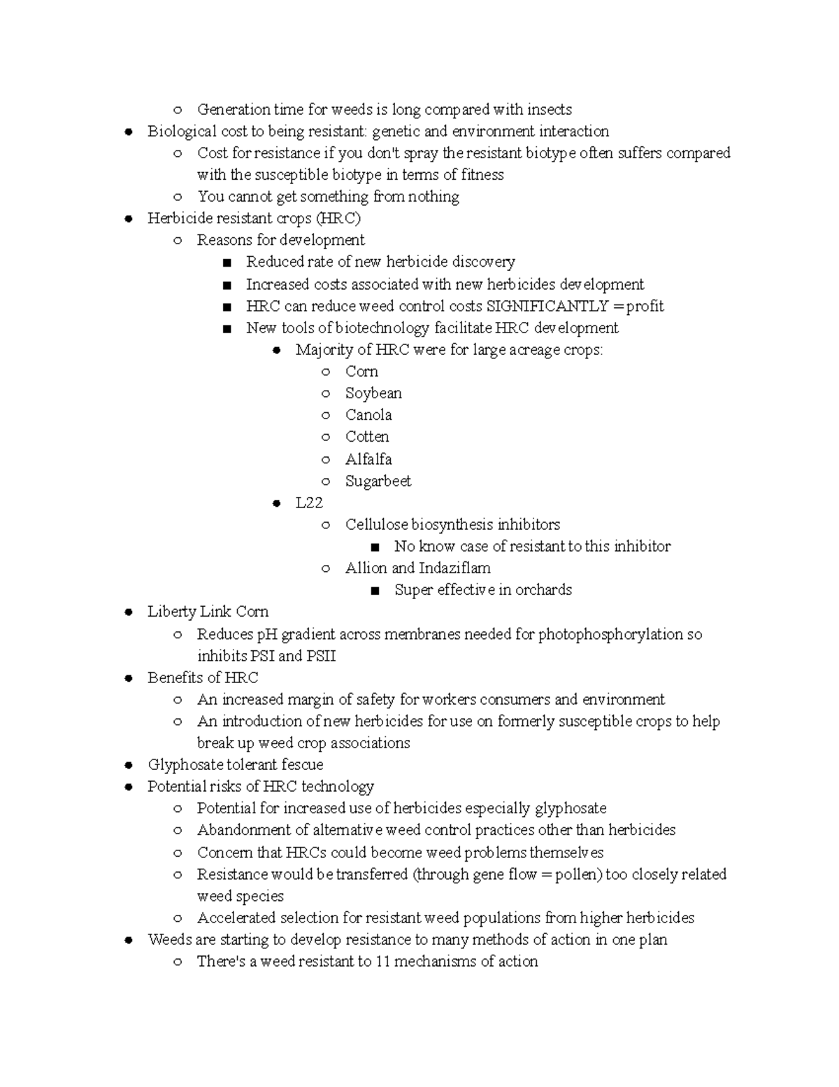 PLSC/AEPS 321 Lecture Notes: Weed Biology & Management (Ch. 41-51 ...
