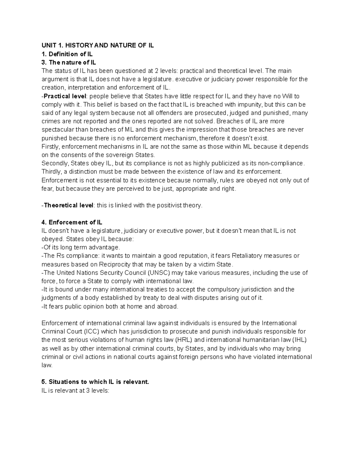 International Law 101: Overview of Key Principles and Concepts - Studocu