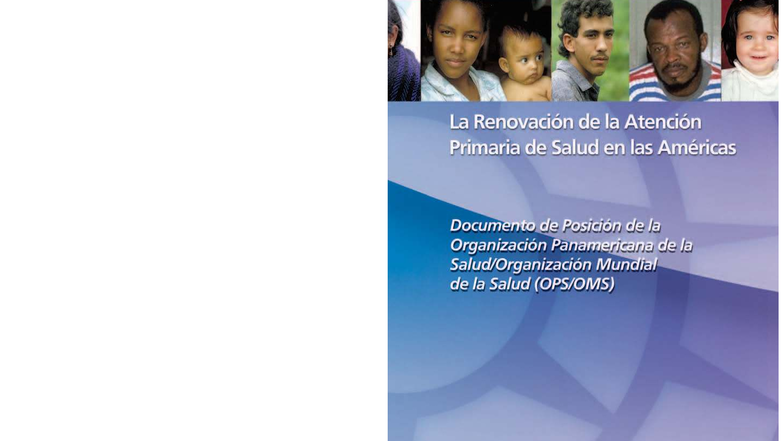 Renovación de la Atención Primaria de Salud en las Américas - APS 2007 ...