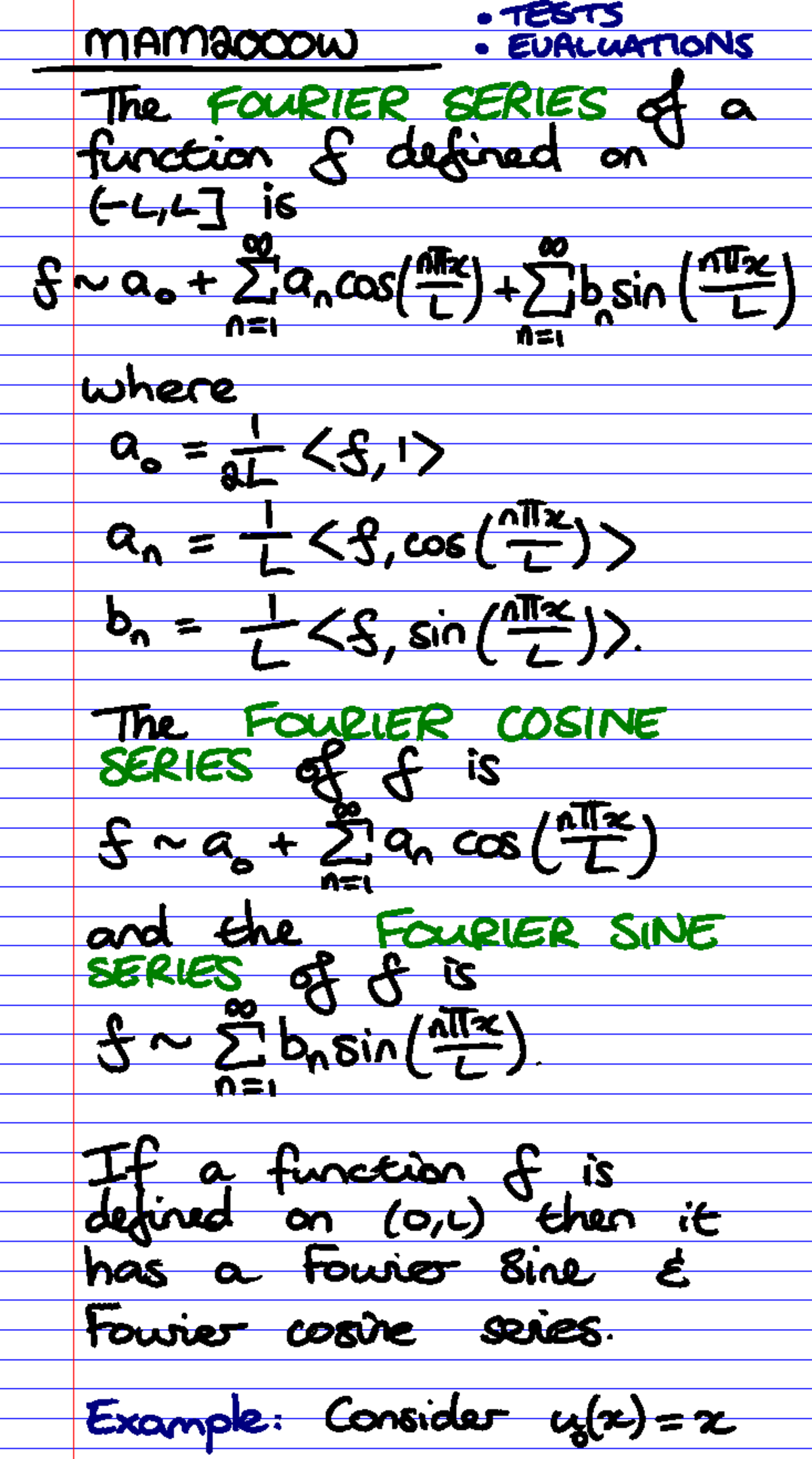26 More Fourier Series - Lecture Notes on Fourier Series Concepts - Studocu
