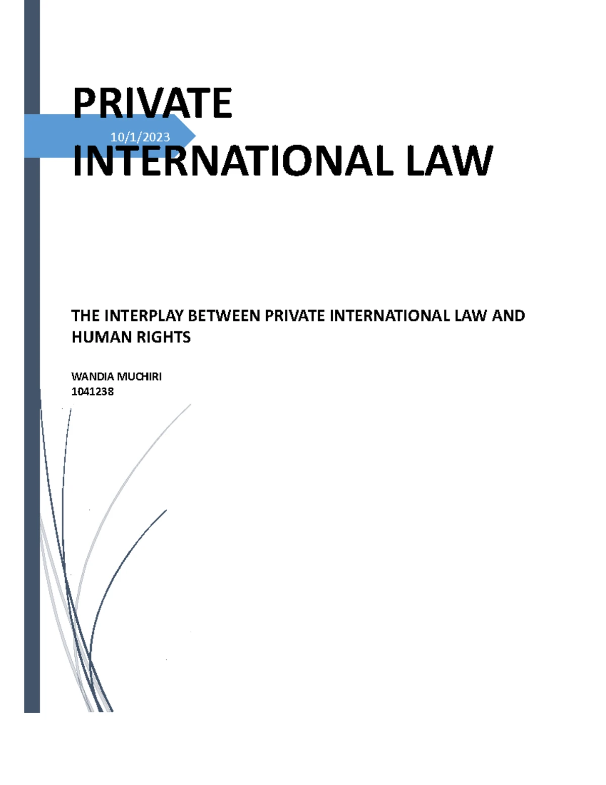 Key Concepts in Private International Law: An Overview and Analysis ...