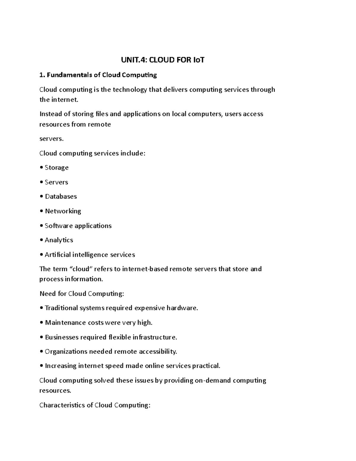 UNIT.4: CLOUD FOR IoT - Comprehensive Study Notes on Cloud Computing ...