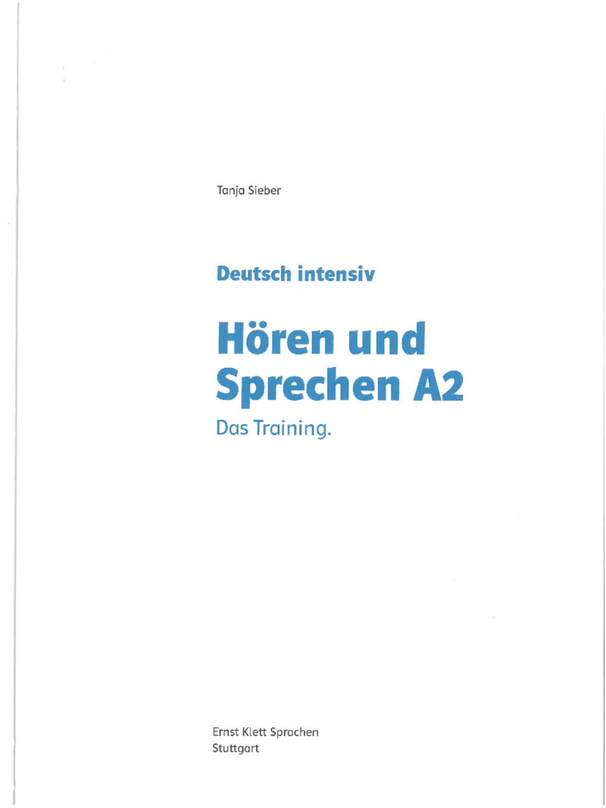 A1 Fit in Deutsch 1 Übungssatz 01: Kandidatenblätter und Aufgaben - Studocu