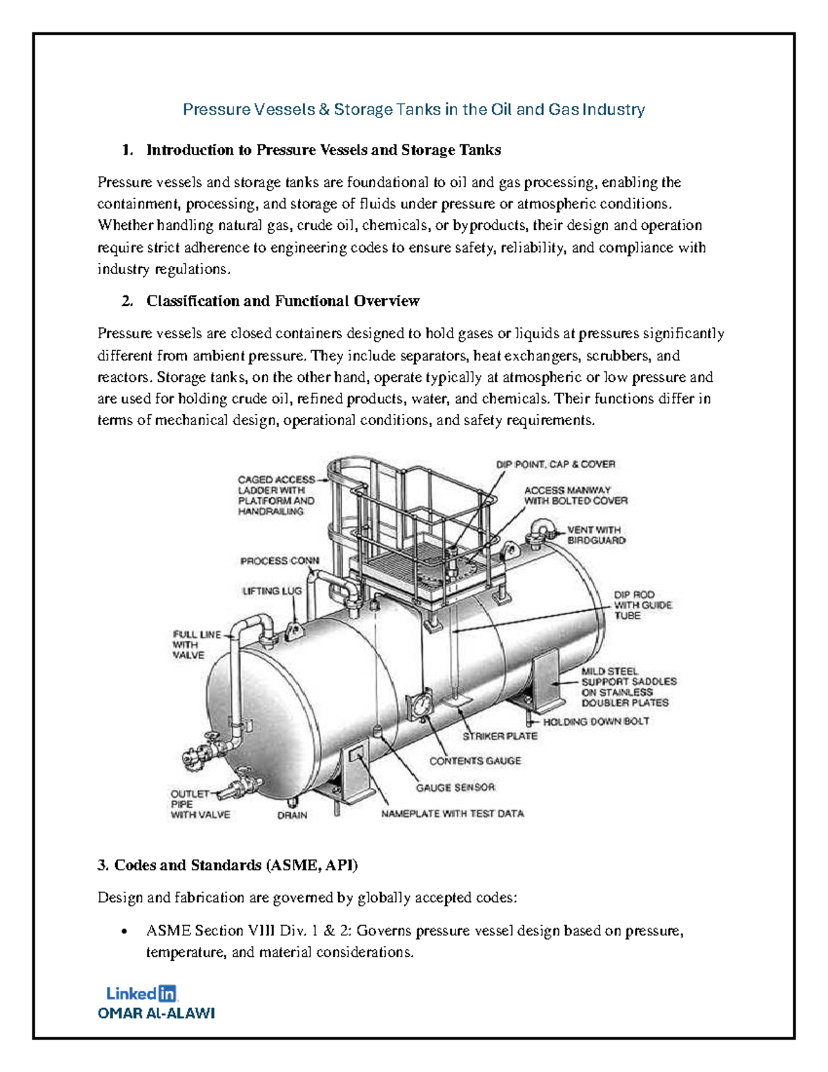 Pressure Vessels & Storage Tanks: Overview and Design Considerations ...
