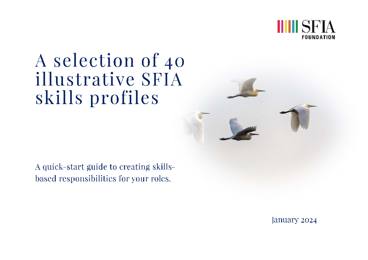 SFIA 8 Skills Profiles: Generic Mappings for Role Families - Studocu