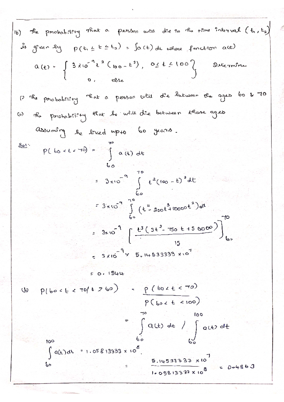 Probability Imp Questions - Section 3 Analysis and Solutions - Studocu