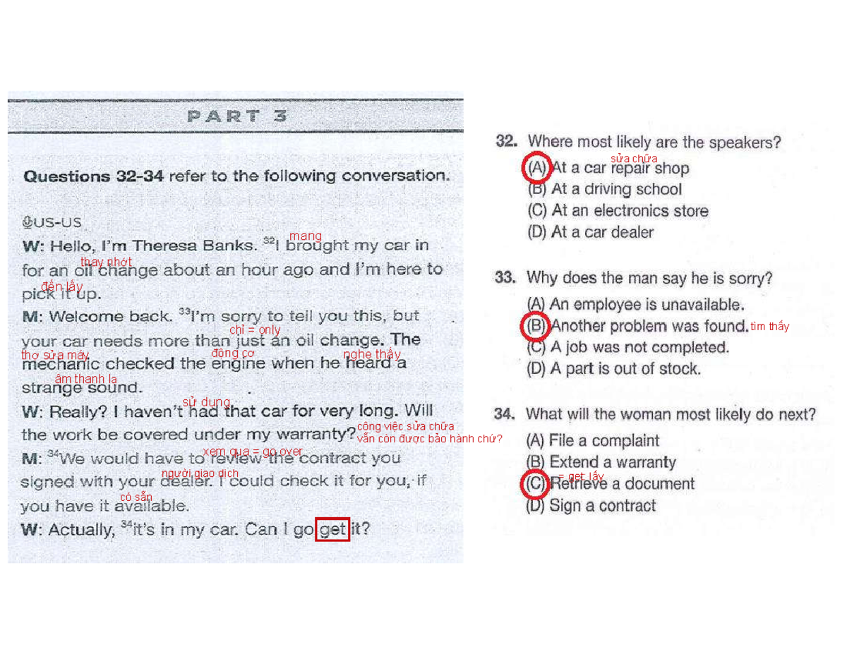TEST 3 Transcript Notes: Key Vocabulary and Phrases - Studocu