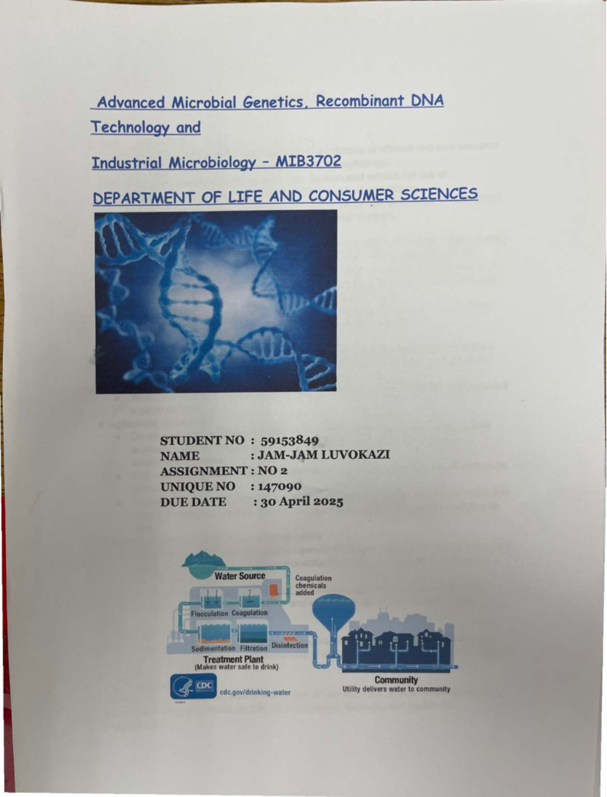 59153849 MIB3702 - Advanced Microbial Genetics & Recombinant DNA Notes ...