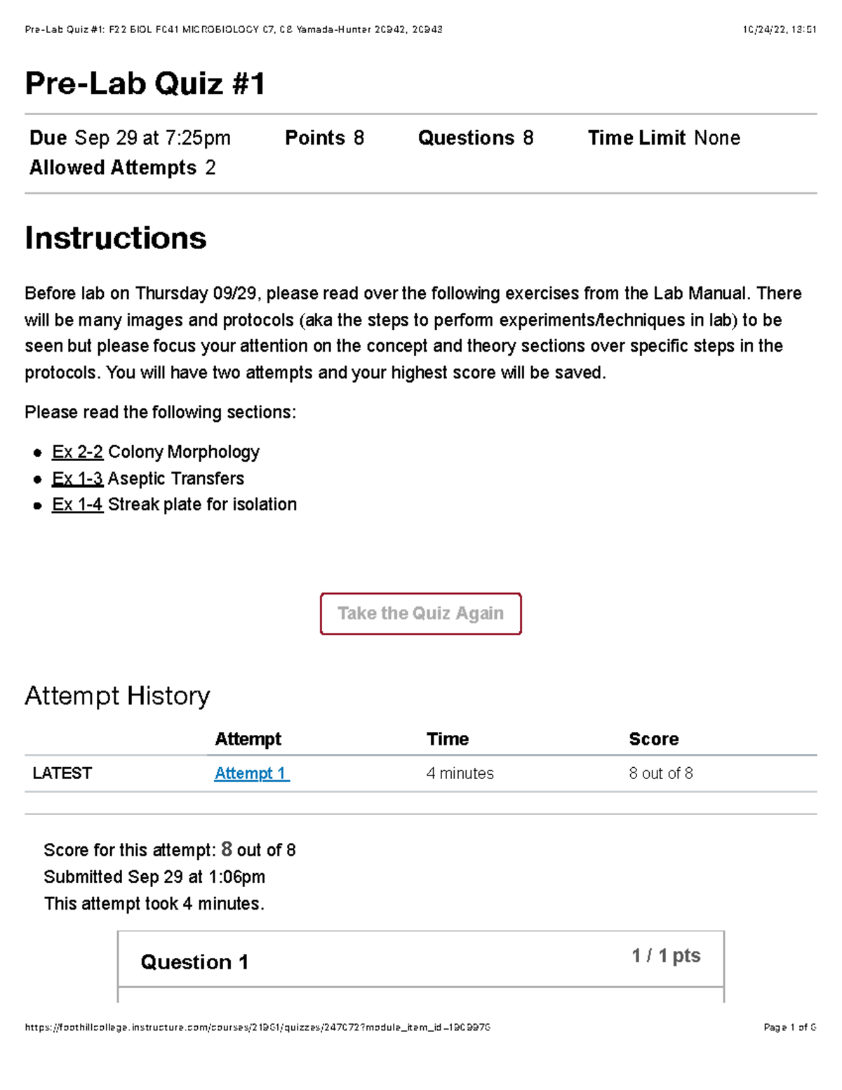 Pre-Lab Quiz #1 Review for Lab Session on Sep 29 - Studocu