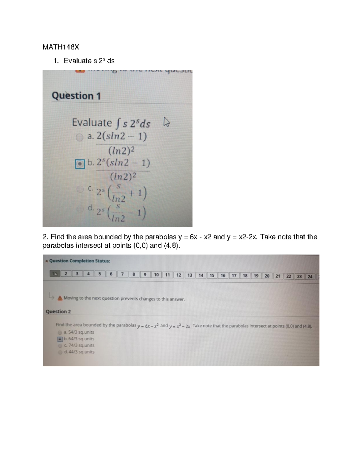 MATH148X OT - Final Exam Review and Solutions - Studocu