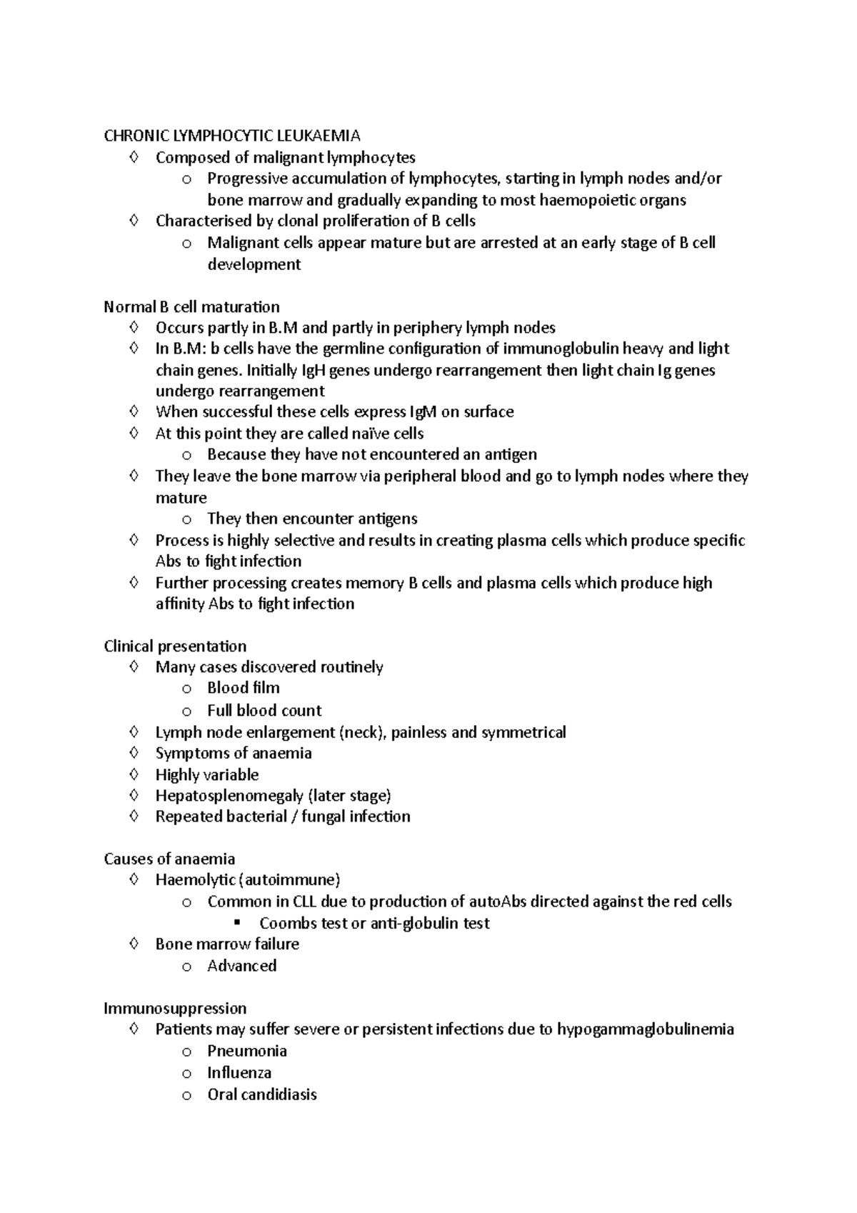 Essentials of Chronic Lymphocytic Leukaemia (CLL) Diagnosis ...