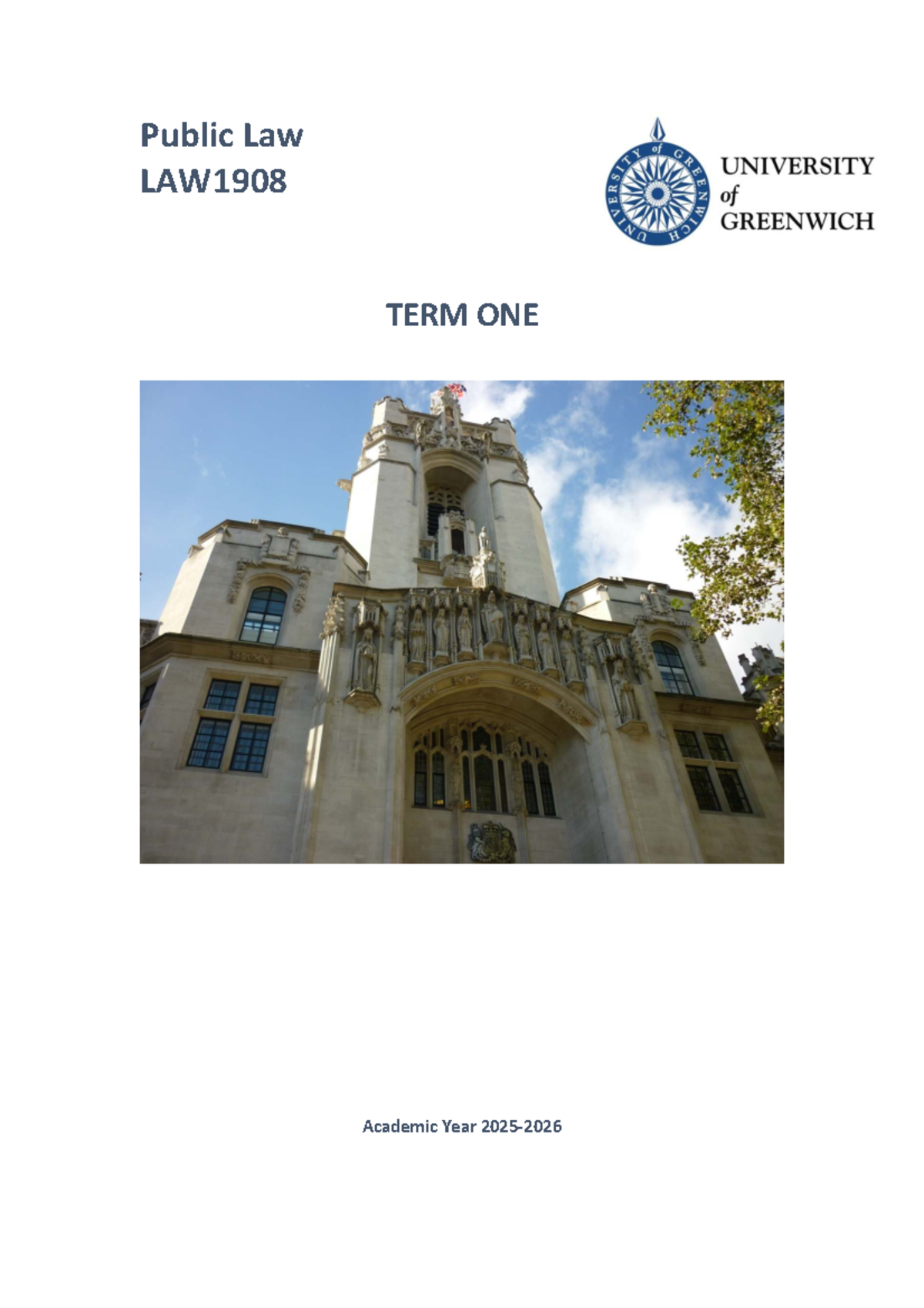 Public Law Overview: Course Guide & Key Concepts (LAW1908) - Studocu