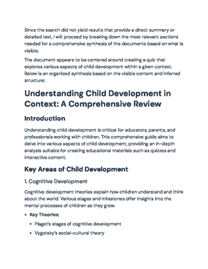 Theories of Child Development: Overview of Key Concepts and Stages ...
