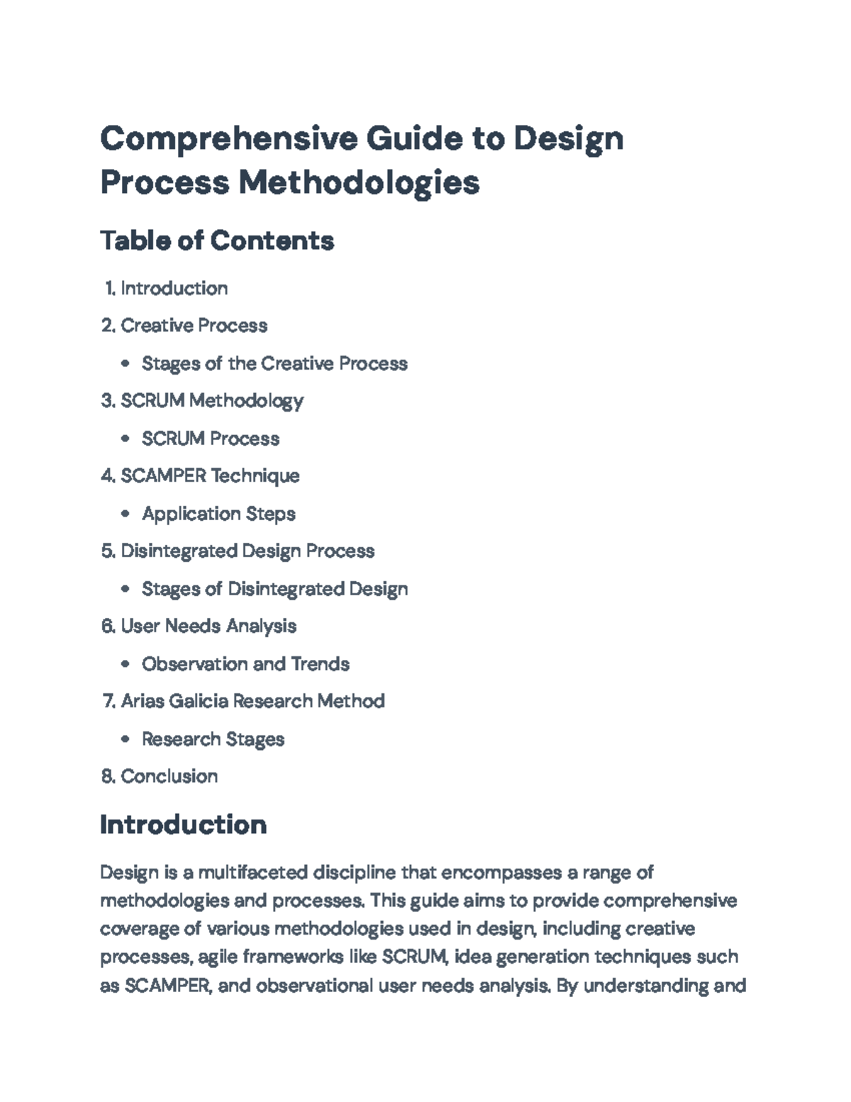 Comprehensive Design Methodologies Guide: SCRUM, SCAMPER & More ...