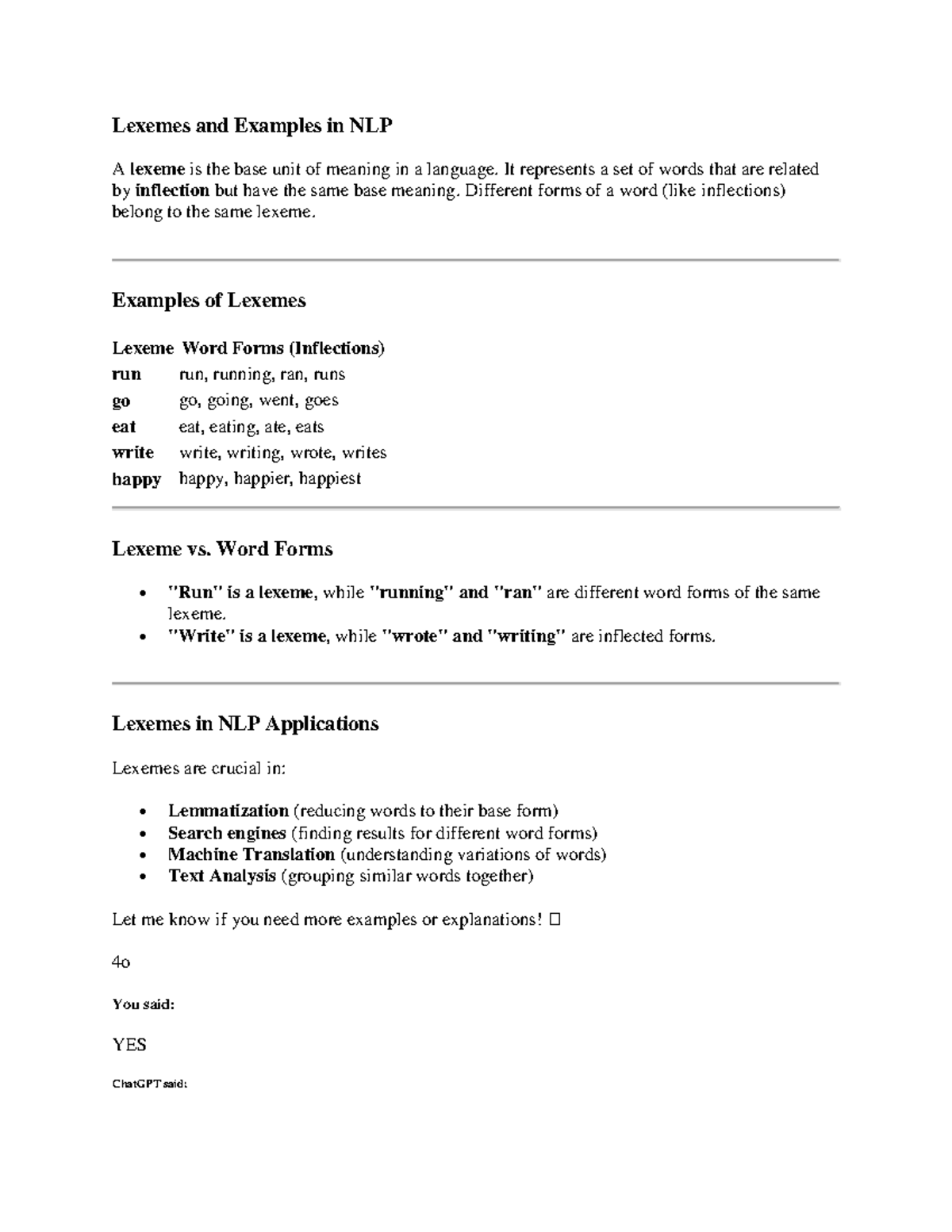 NLP Lexemes and Their Applications: Understanding Word Forms & Meaning ...