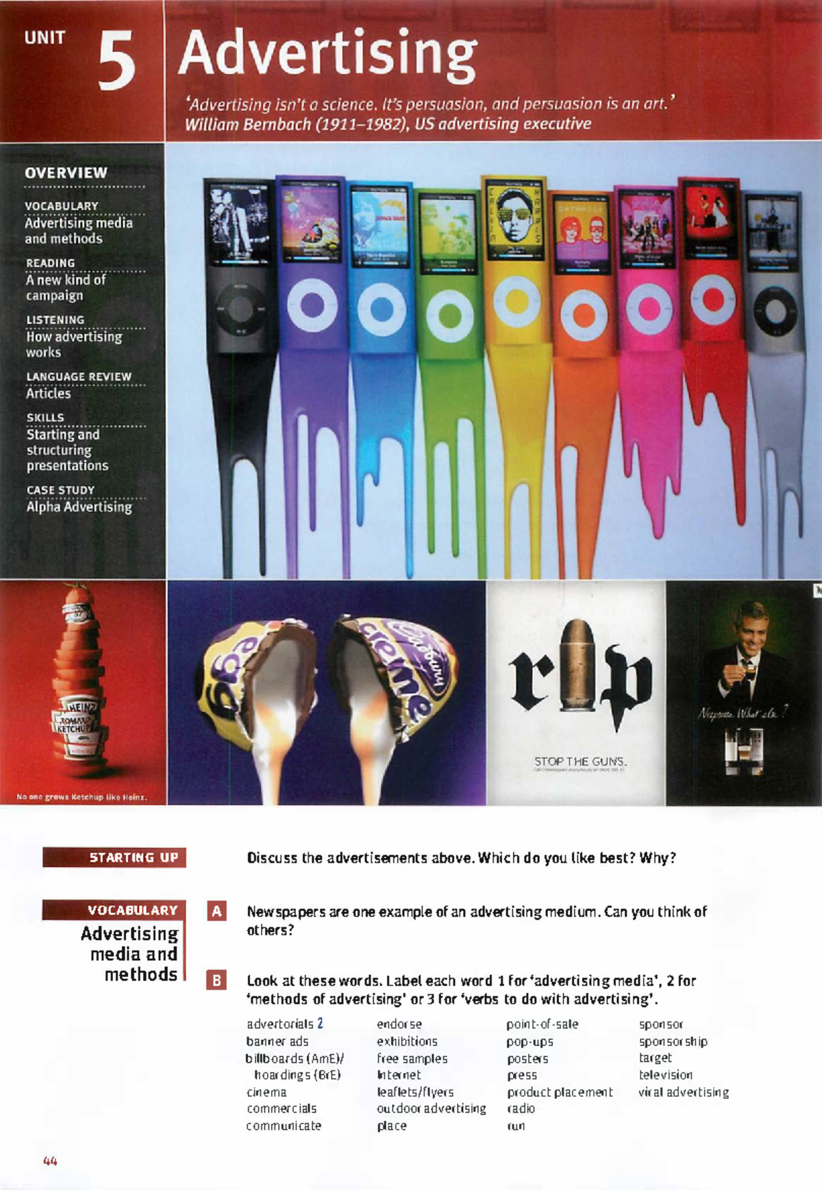Advertising Methods and Media: Insights from Market Leader Intermediate ...