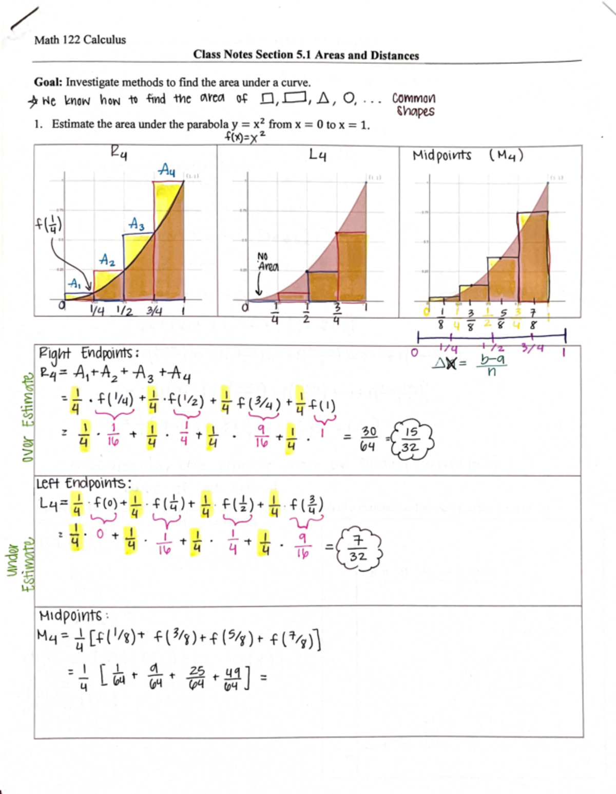 Section 5.1 Areas and Distance - MATH 122 - Studocu