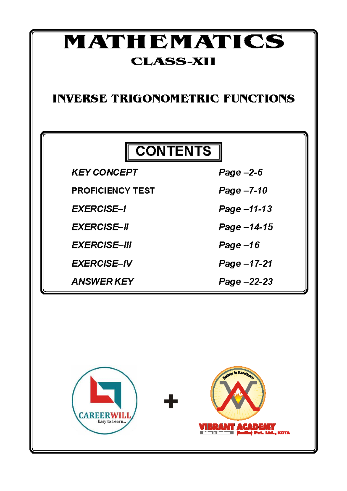 MATHEMATICS MATH101: Inverse Trigonometric Functions Study Guide - Studocu