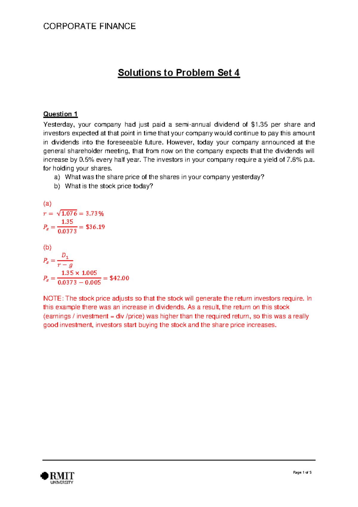 Wk 4 Tutorial Solutions - Current Version - Solutions to Problem Set 4 ...