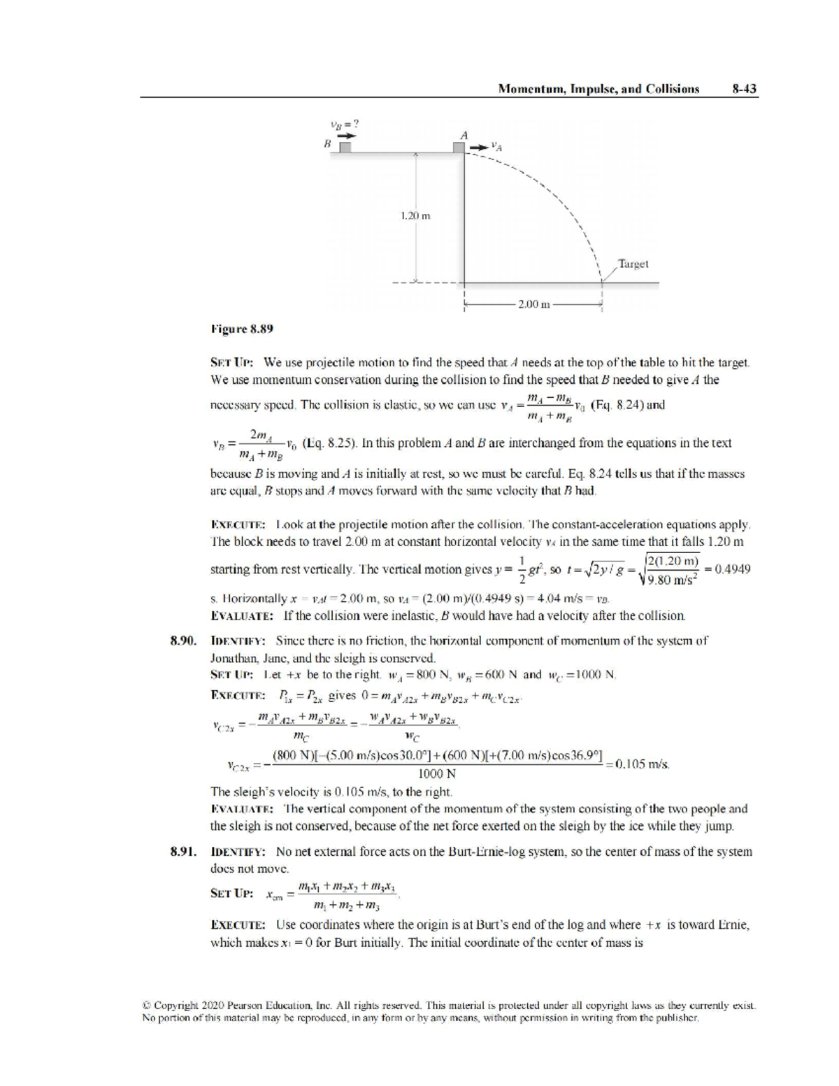 Momentum, Impulse, and Collisions: Solutions for University Physics ...