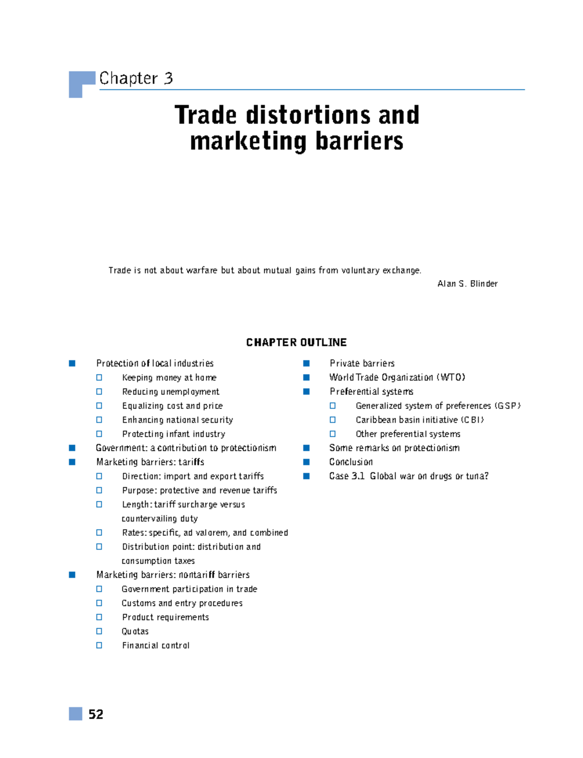 C3 RÀO CẢN Marketing - CHAPTER OUTLINE Trade is not about warfare but ...