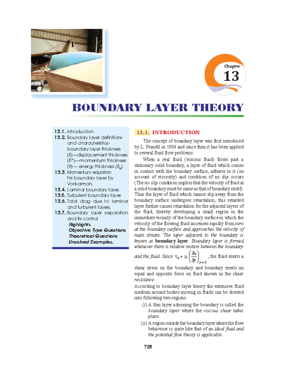 Chapter 13: Boundary Layer Theory - Fluid Mechanics (Final Exam Notes ...