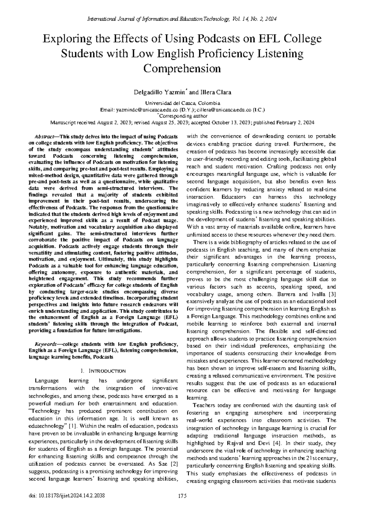 "Research on Podcasts' Impact on EFL Listening Skills in Low ...