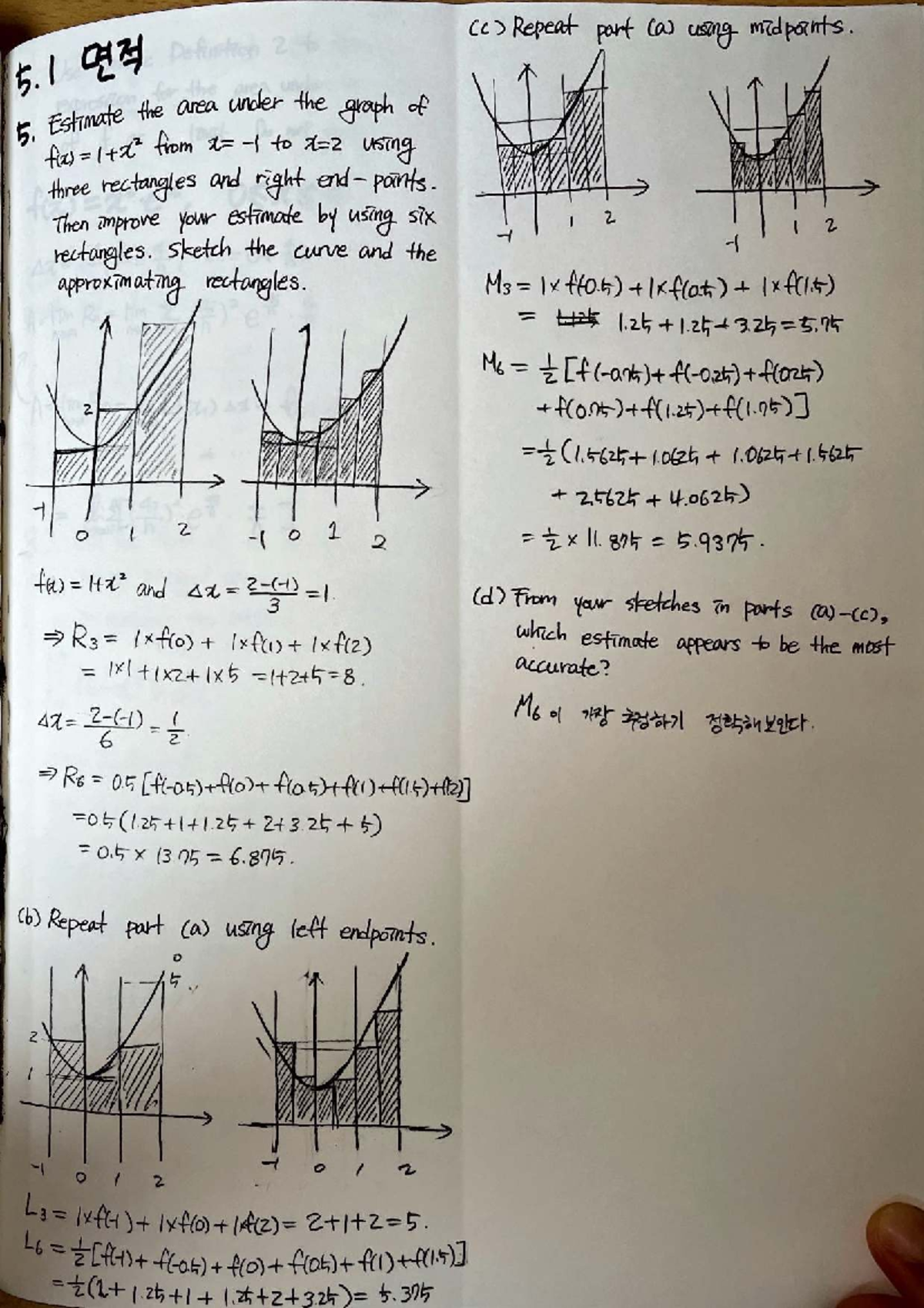 (c) Area Estimation Using Midpoints and Rectangles - M3 IX - Studocu