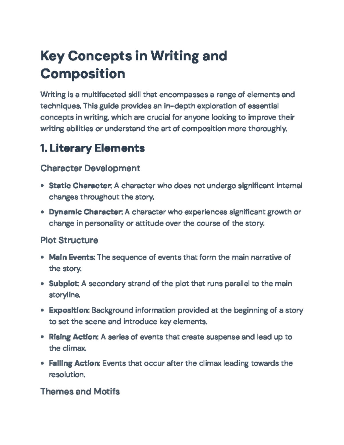 Key Concepts in Writing & Composition: Essential Guide - Key Concepts ...