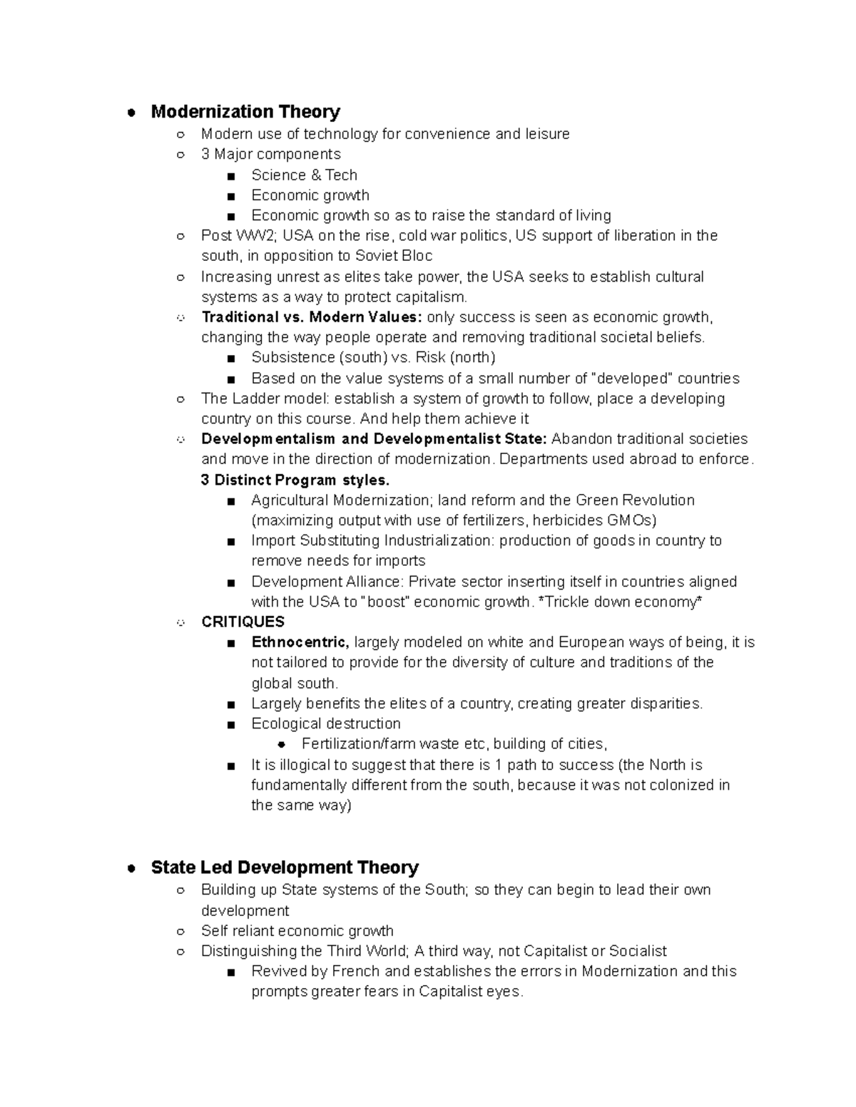 Development Theories: Feminism, Dependency, and Alternative Approaches ...