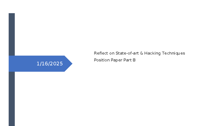 Hacking Techniques and Ethical Considerations: Position Paper Part B ...