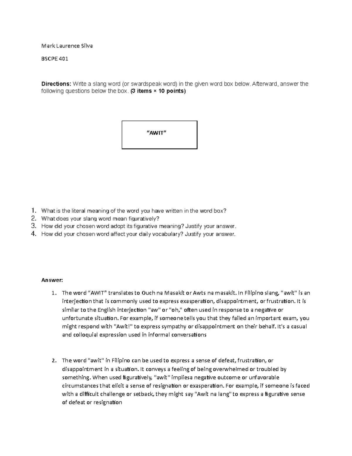 BSCPE 401: Understanding the Slang Term 