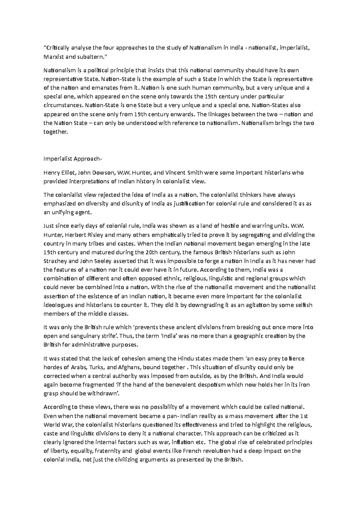 History of india vi c 1750 1857 pyq this question paper contains 3
