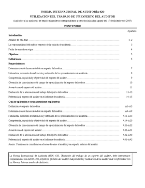 NIA 710 y 720 - NIAS - NORMA INTERNACIONAL DE AUDITORÍA 710 INFORMACIÓN ...