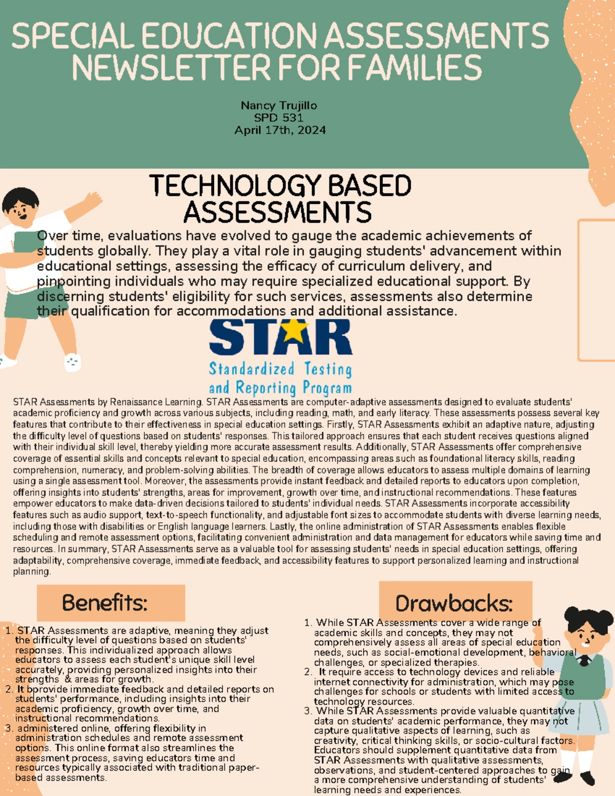 SPD531 Special Education Assessment Tools & Resources - Studocu