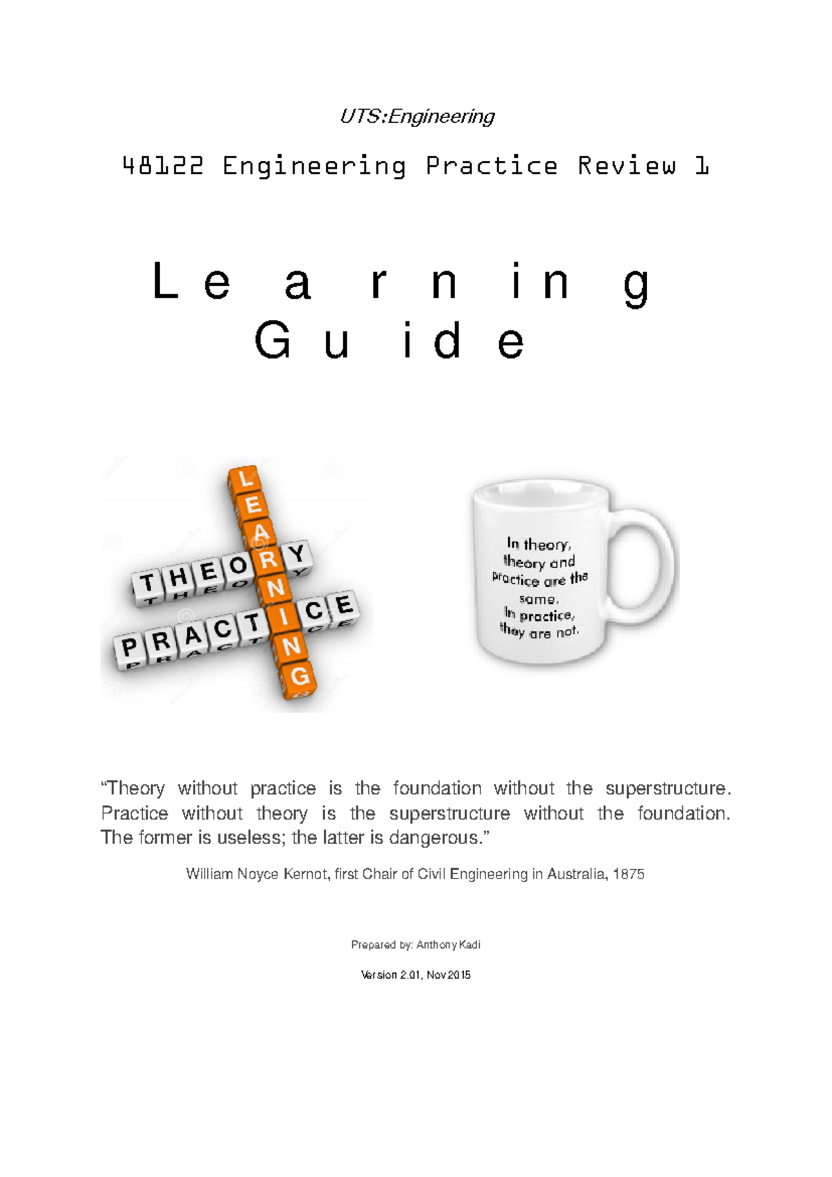 48122 Learning Guide 1.01 Nov 2015-2 - UTS:Engineering 48122 ...