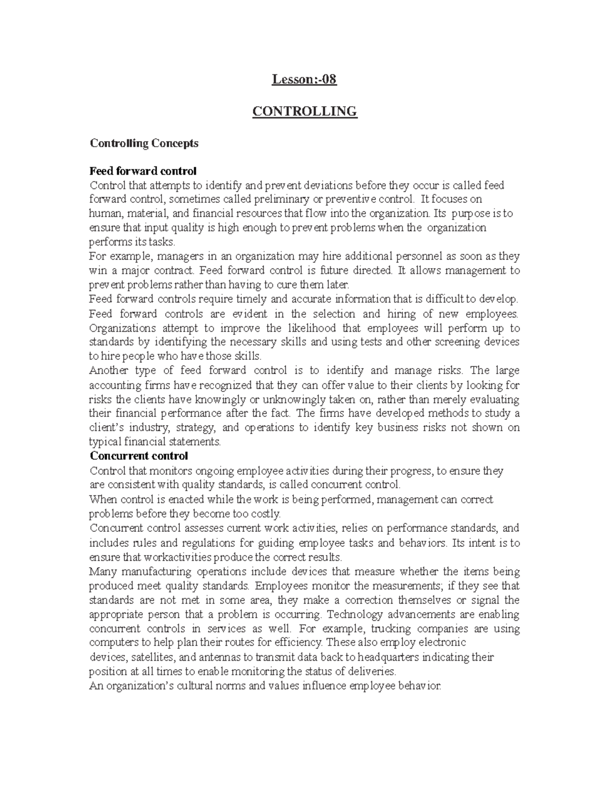 Controlling Concepts: A Comprehensive Lesson on Management Control ...