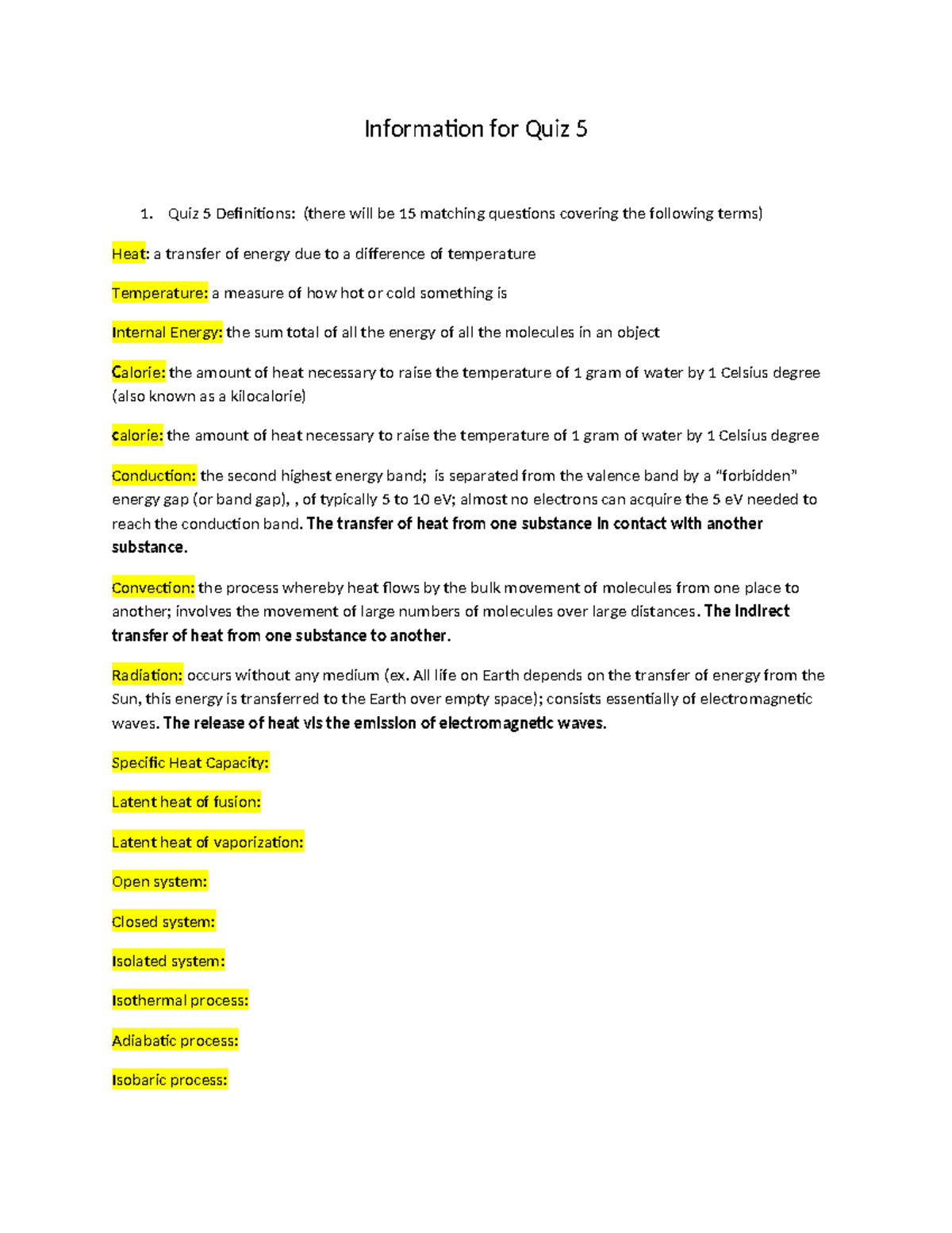 Quiz 5 Definitions and Key Concepts - 2020 Study Guide - Studocu