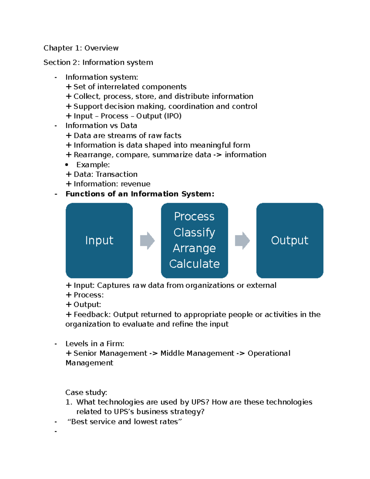 Chapter 1 - English - Chapter 1: Overview Section 2: Information system ...
