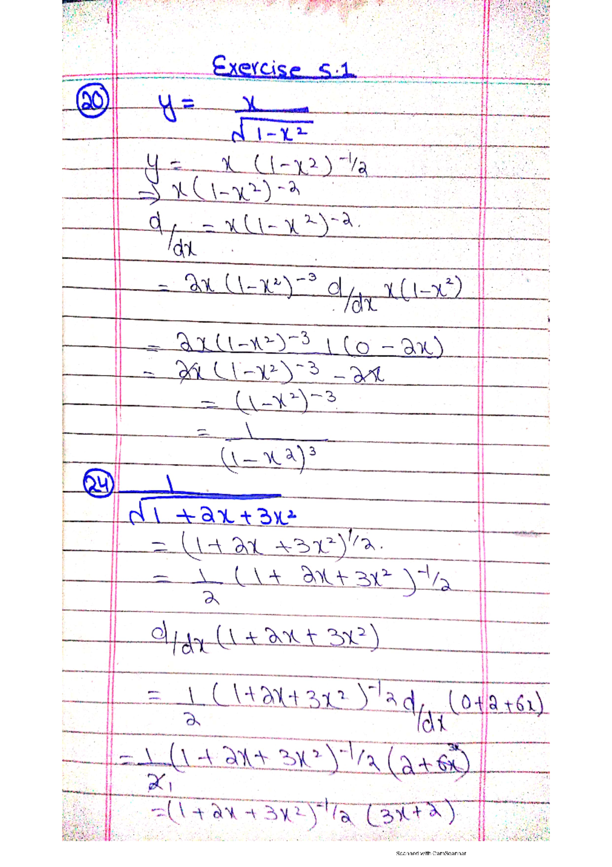 Exercise # 5 - This includes chapter 5 practice material of calculus ...