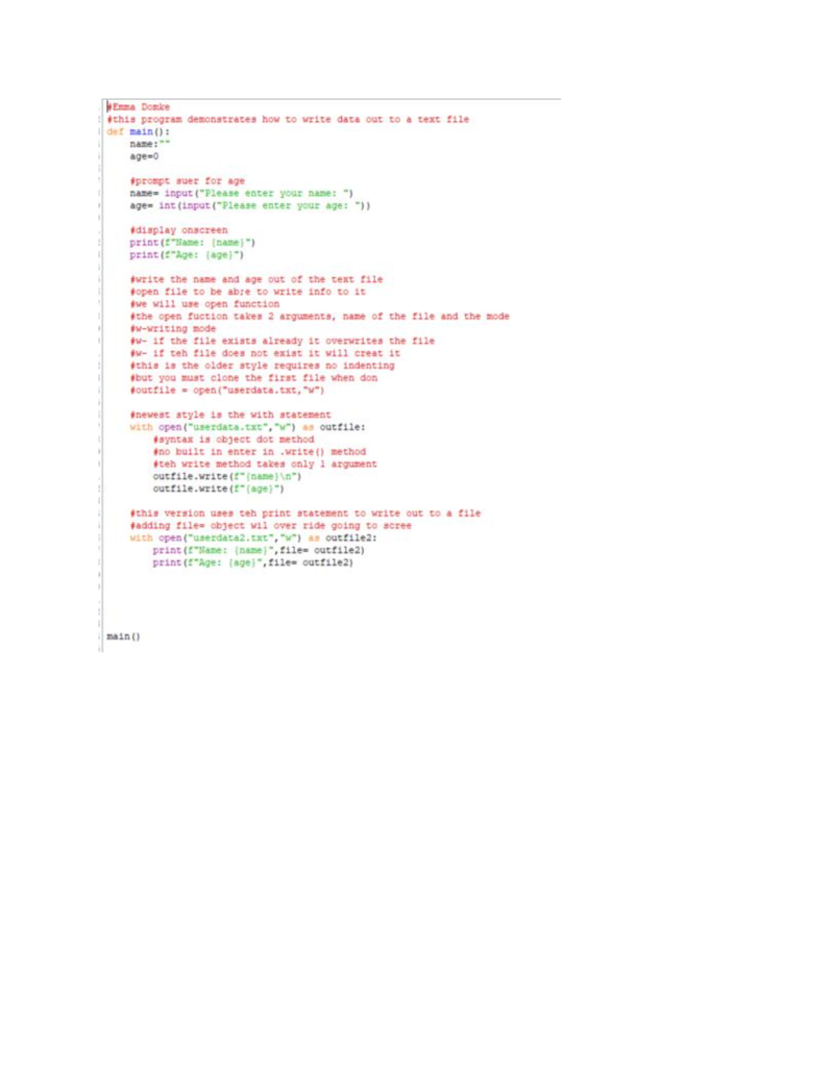 Follow Along Lab 12 - Writing and Reading Data in Python - Studocu